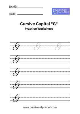 How to Write a Cursive Capital G: A Journey into Artistic Expression